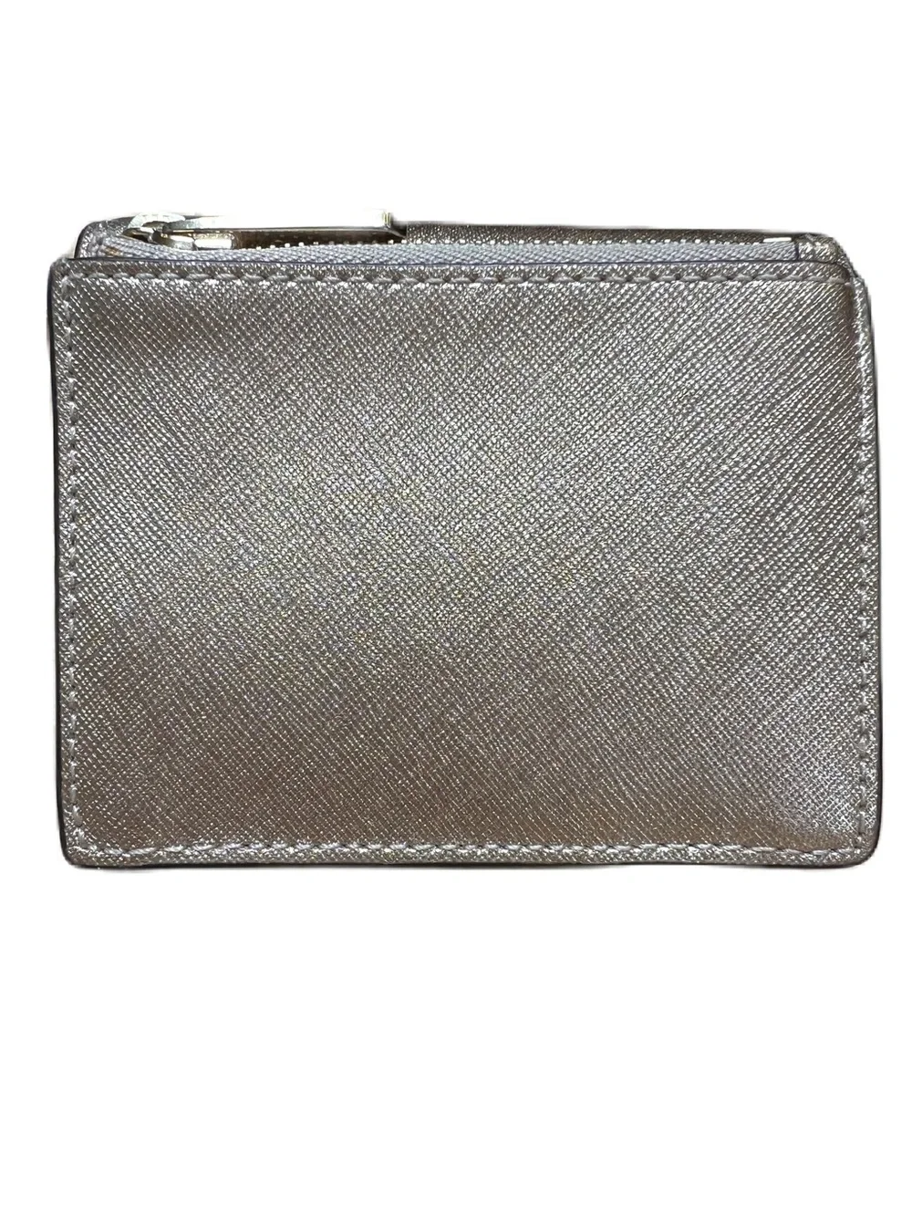 MICHAEL KORS Gold wallet in Saffiano Coated Leather.